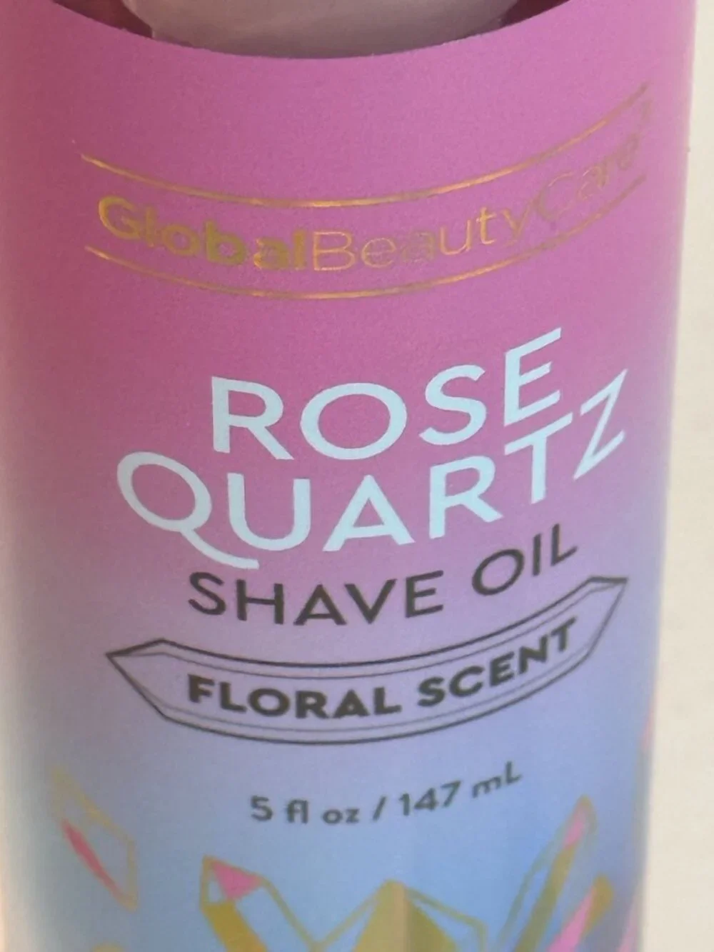 Global Beauty Care Rose Quartz Shave Oil Floral Scent 5 oz Hydrating